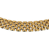 14k Yellow Gold 42.8g Vintage Heavy 12.5mm Panther Link Necklace Italy 16"