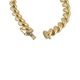 14k Yellow Gold 20.3g Ladies Polished 8mm San Marco Link Bracelet Italy 7"