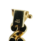 14k Yellow Gold 20.3g Ladies Polished 8mm San Marco Link Bracelet Italy 7"