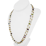Marco Bicego Paradise 18k Yellow Gold and Multi Gemstone Long Necklace 46"