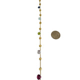 Marco Bicego Paradise 18k Yellow Gold and Multi Gemstone Long Necklace 46"