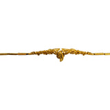21k Yellow Gold 7.6g Ladies Fancy Design Bar Link Bracelet 7.5"