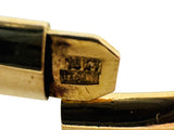18k Yellow Gold 8g Ladies Polished 5mm Squared Bangle Bracelet Italy 6.75"