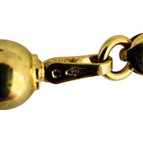 18k Yellow Gold 6g Ladies Vintage Ball Bead Link Bracelet Italy 7.25"