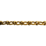 18k Yellow Gold 8.9g Ladies Vintage 8mm Fancy Oval Link Bracelet 7"