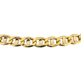 18k Yellow Gold 48.3g Solid Heavy 6.5mm Mariner Link Chain Necklace Italy 25"