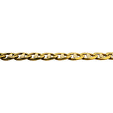 18k Yellow Gold 48.3g Solid Heavy 6.5mm Mariner Link Chain Necklace Italy 25"
