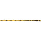18k Yellow Gold 6.9g Ladies Vintage 3.5mm Flat Open Link Necklace Italy 16"
