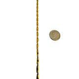 18k Yellow Gold 6.9g Ladies Vintage 3.5mm Flat Open Link Necklace Italy 16"