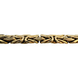 14k Yellow Gold 27g Polished Thick 17mm Byzantine Link Bracelet Italy 7.75"