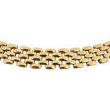14k Yellow Gold 30g Solid Polished Graduated Panther Link Necklace Italy 17"