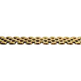 14k Yellow Gold 30g Solid Polished Graduated Panther Link Necklace Italy 17"
