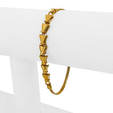 22k Yellow Gold 8g Solid Vintage 6mm Fancy Link Bracelet 6.75"