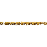 22k Yellow Gold 8g Solid Vintage 6mm Fancy Link Bracelet 6.75"