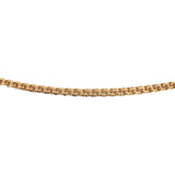 19k Portuguese Yellow Gold 6.9g Thin 2.2mm Double Curb Link Chain Necklace 19.5"