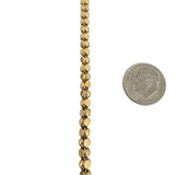 19k Portuguese Yellow Gold 9.7g Vintage Floral Fancy Link Bracelet 7.25"