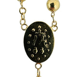 18k Yellow Gold 25g Vintage UnoAErre Rosary Cross Necklace Italy 26"
