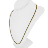 18k Yellow Gold 9.3g Semi Solid Vintage Fancy Curb Link Chain Necklace Italy 24"