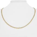 18k Yellow Gold 7.3g Solid Vintage 2.5mm Curb Link Chain Necklace 20"