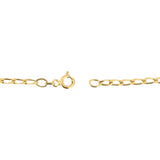 18k Yellow Gold 7.3g Solid Vintage 2.5mm Curb Link Chain Necklace 20"