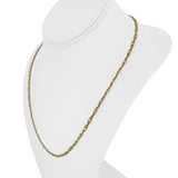 18k Yellow Gold 11.3g Solid Vintage 3mm Fancy Link Chain Necklace Italy 20"