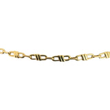 18k Yellow Gold 11.3g Solid Vintage 3mm Fancy Link Chain Necklace Italy 20"
