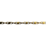 18k Yellow Gold 11.3g Solid Vintage 3mm Fancy Link Chain Necklace Italy 20"
