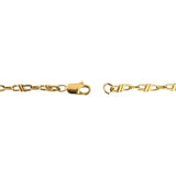 18k Yellow Gold 11.3g Solid Vintage 3mm Fancy Link Chain Necklace Italy 20"