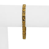 14k Yellow Gold 9.7g Solid Ladies 5.5mm Chunky Nugget Link Bracelet 7"