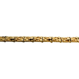 14k Yellow Gold 9.7g Solid Ladies 5.5mm Chunky Nugget Link Bracelet 7"