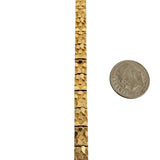 14k Yellow Gold 9.7g Solid Ladies 5.5mm Chunky Nugget Link Bracelet 7"