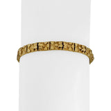 14k Yellow Gold 9.7g Solid Ladies 5.5mm Chunky Nugget Link Bracelet 7"