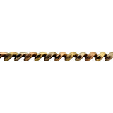 14k Yellow White and Rose Gold 8.6g San Marco Link Bracelet 7"