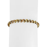 14k Yellow White and Rose Gold 8.6g San Marco Link Bracelet 7"