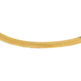 14k Yellow Gold 22.7g Solid Heavy Thick 7mm Herringbone Link Necklace Italy 20"