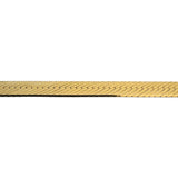 14k Yellow Gold 22.7g Solid Heavy Thick 7mm Herringbone Link Necklace Italy 20"