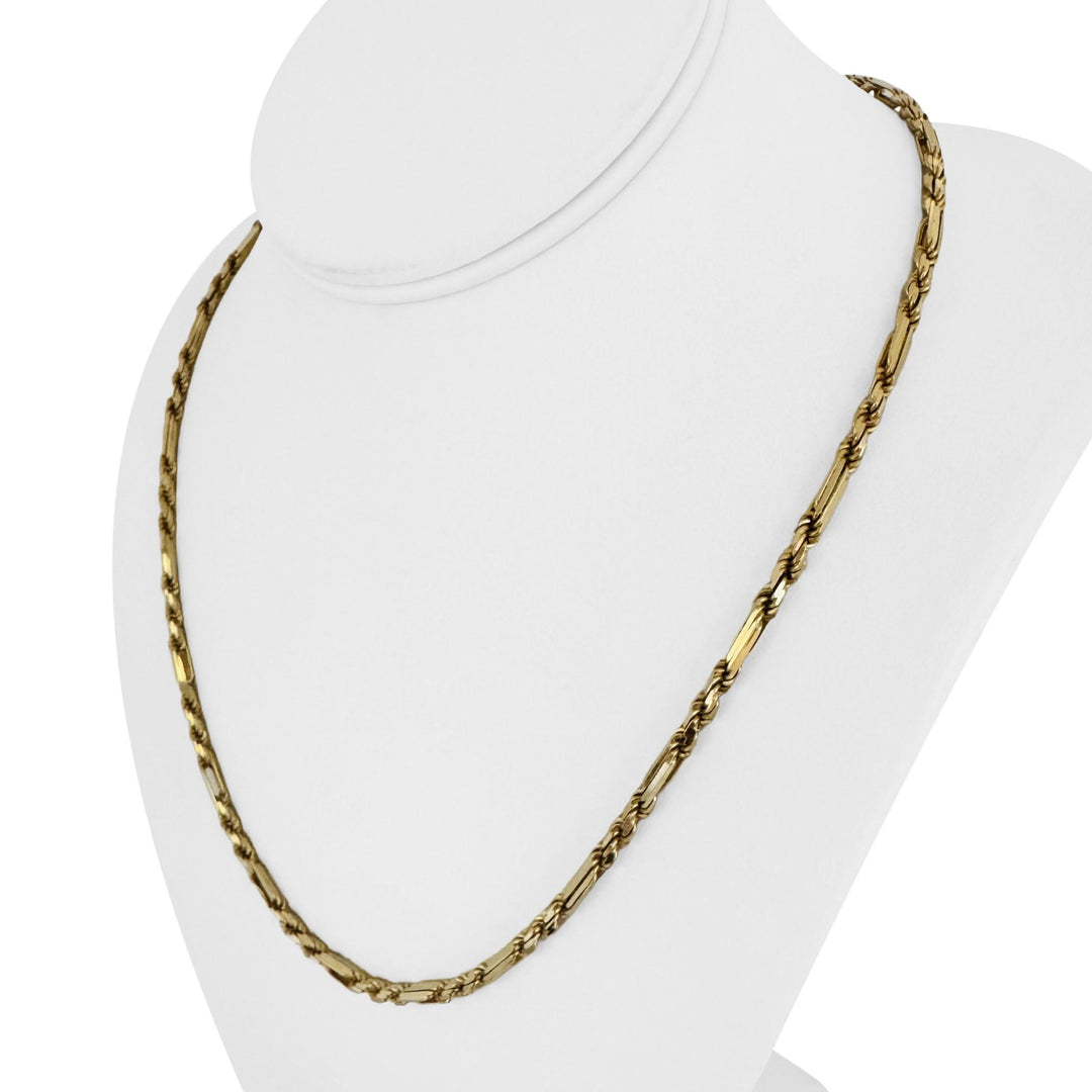 14k Yellow Gold 22.7g Solid Heavy 3mm Milano Rope Chain Necklace Italy 20"