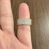 14k Yellow Gold and 1cttw Pave Diamond Vintage Ladies Band Ring Size 5.25