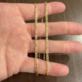 14k Yellow Gold 11.2g Solid 2.5mm Fancy Curb Link Chain Necklace Italy 20"