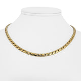 14k Yellow Gold 17.8g Ladies Thick 4mm Flattened Curb Link Necklace 16"