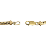 14k Yellow Gold 17.8g Ladies Thick 4mm Flattened Curb Link Necklace 16"
