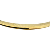 14k Yellow Gold 37.5g Solid Heavy Graduated Omega Link Necklace Italy 18"