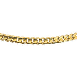 14k Yellow Gold 21.5g Solid 4mm Cuban Curb Link Chain Necklace Italy 20.5"