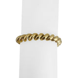 14k Yellow Gold 16g Polished Milor 8mm San Marco Link Bracelet Italy 7.25"