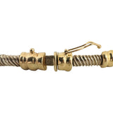 14k Yellow Gold 23.5g Bezel Set Cabochon Multi Gemstone Bar Link Bracelet 7.5"
