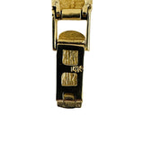 14k Yellow Gold 22.4g Solid Vintage 9mm Greek Key Panel Link Bracelet 7.25"