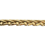 14k Yellow Gold 14.8g Ladies Vintage 8.5mm Fancy Link Bracelet Italy 7"