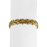 14k Yellow Gold 14.8g Ladies Vintage 8.5mm Fancy Link Bracelet Italy 7"