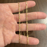 18k Yellow Gold 11.3g Solid Vintage 3mm Fancy Link Chain Necklace Italy 20"