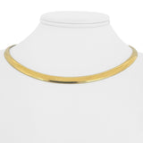 14k Yellow Gold 27.6g Solid Heavy 6mm Omega Link Necklace 16"